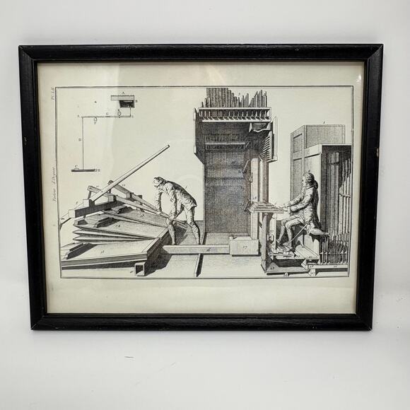 Set of 4 Framed Prints 1862 Orchestrion Prints From The Art of Organ Building - Picture 6 of 10